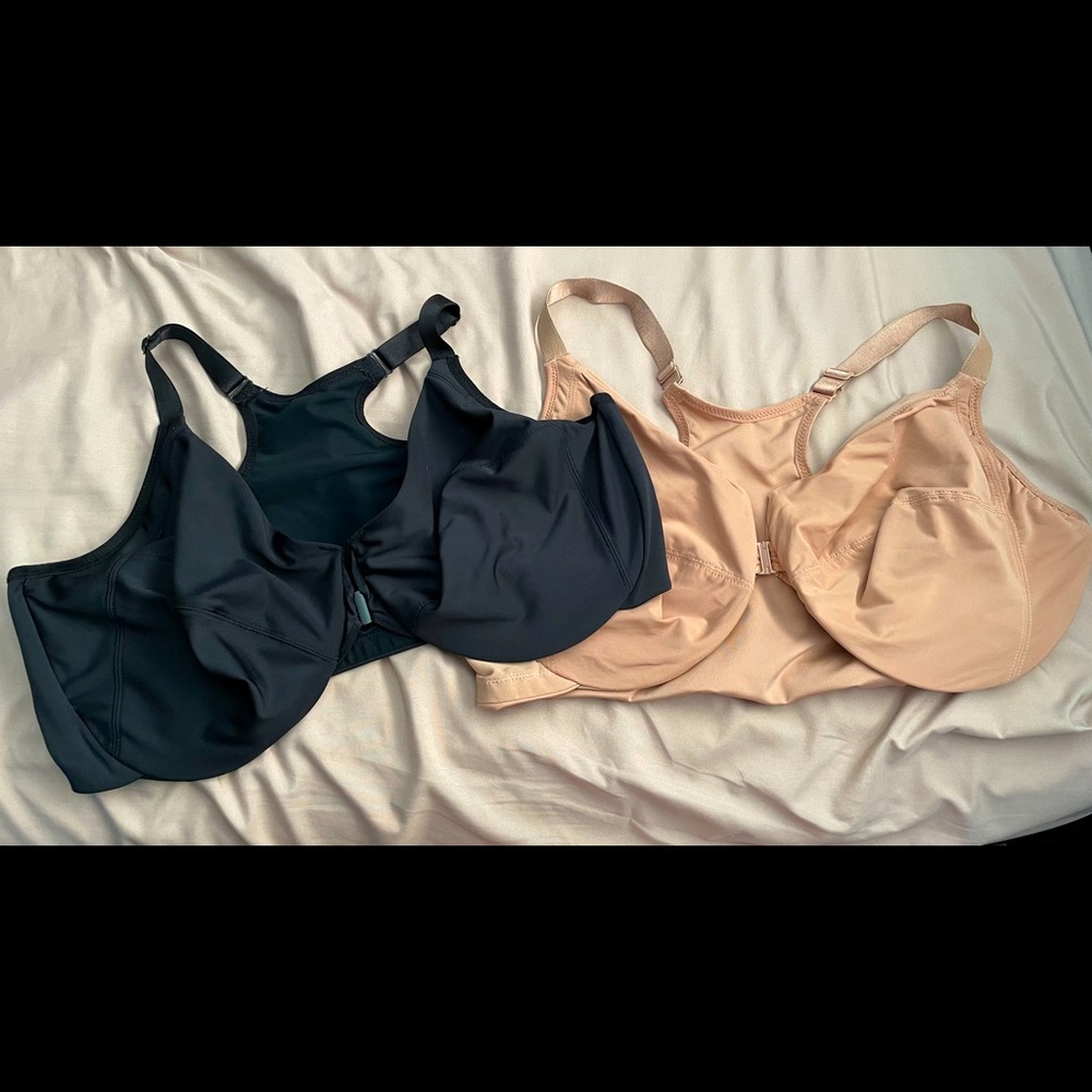 2 Glamorise front closure bras 42G